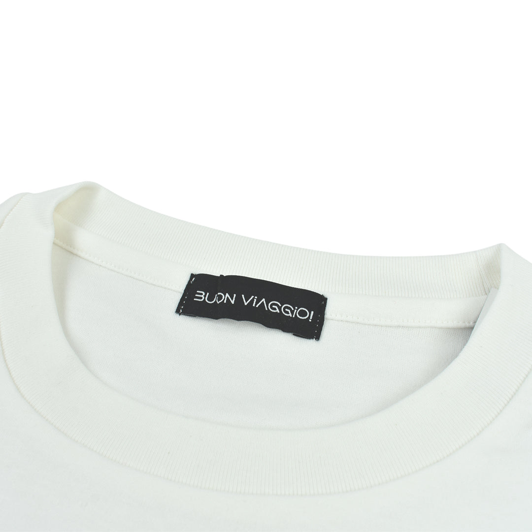 【BUON VIAGGIO】2025ss ボーンビアッジョ 半袖Tシャツ WHITE(BV-03-WHITE)
