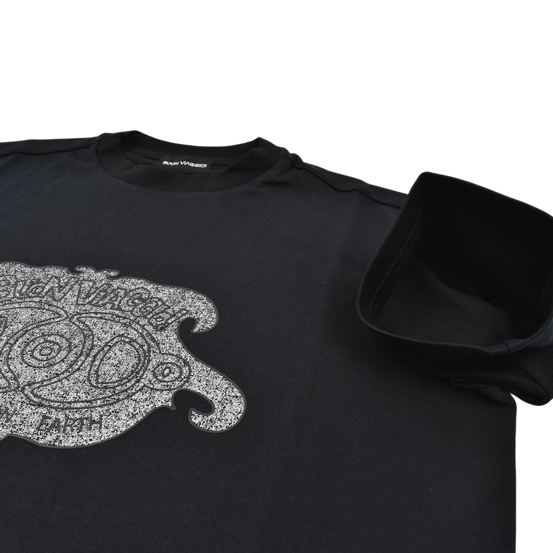 【BUON VIAGGIO】2025ss ボーンビアッジョ 半袖Tシャツ BLACK (BV-04-BLACK)