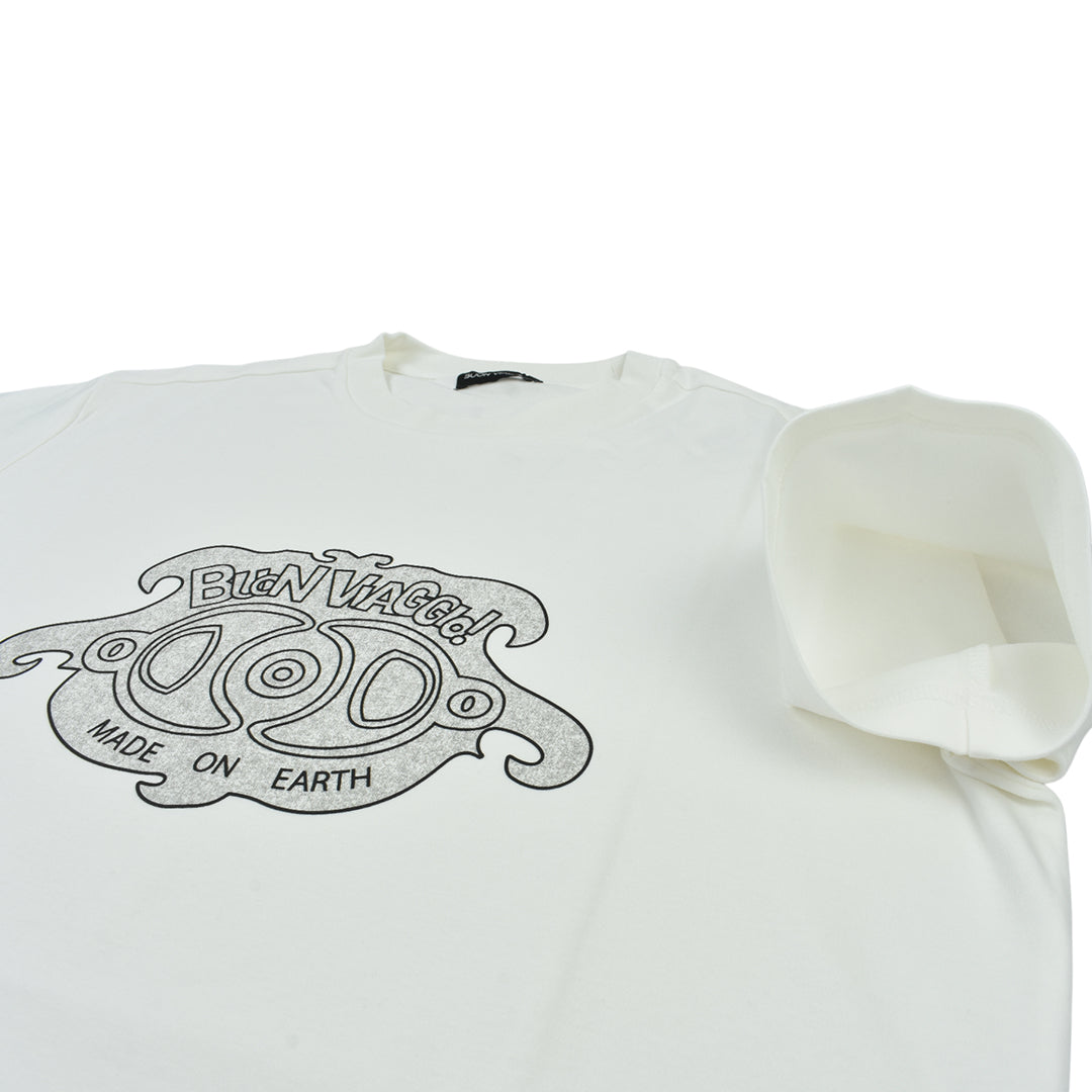 【BUON VIAGGIO】2025ss ボーンビアッジョ 半袖Tシャツ WHITE (BV-04-WHITE)