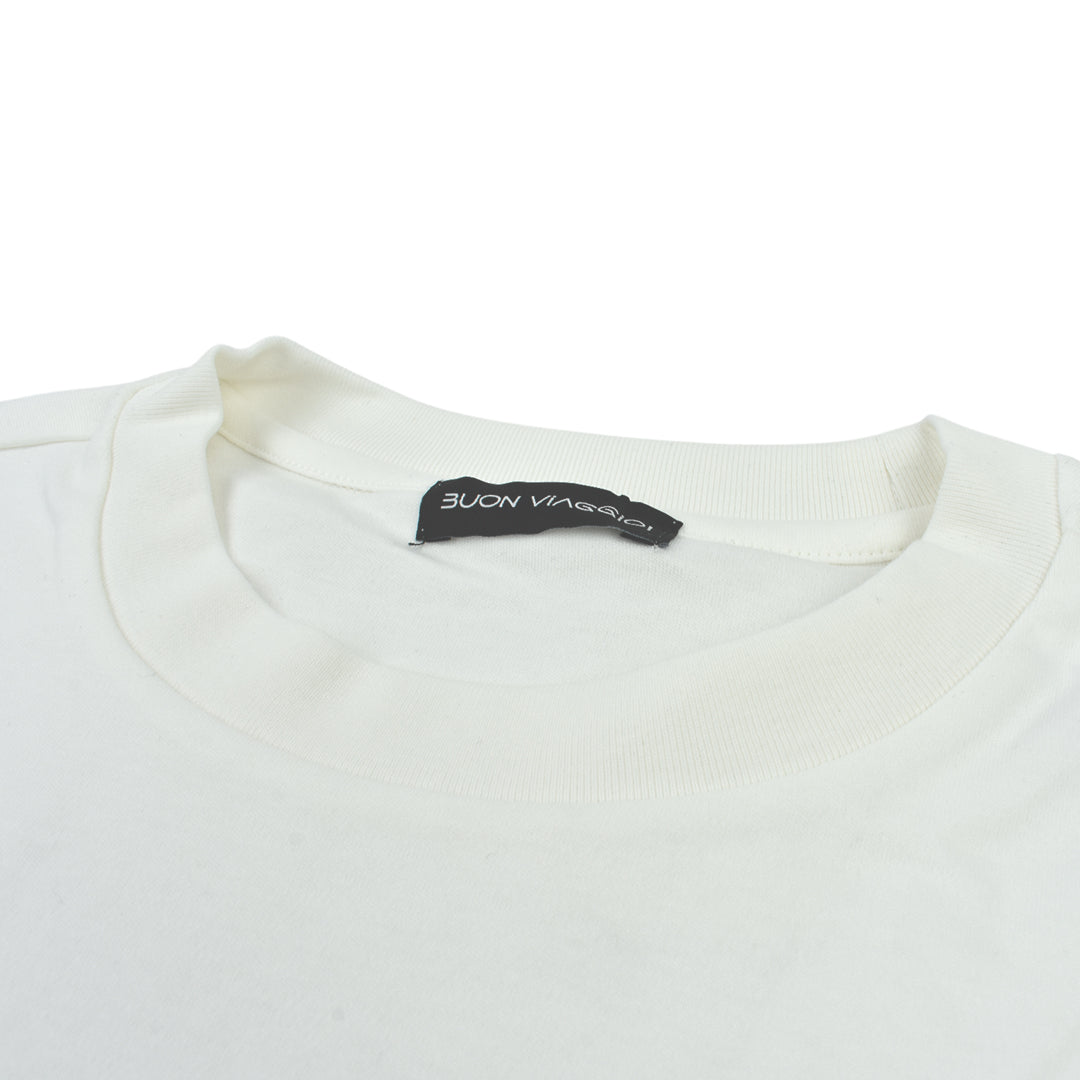【BUON VIAGGIO】2025ss ボーンビアッジョ 半袖Tシャツ WHITE (BV-04-WHITE)