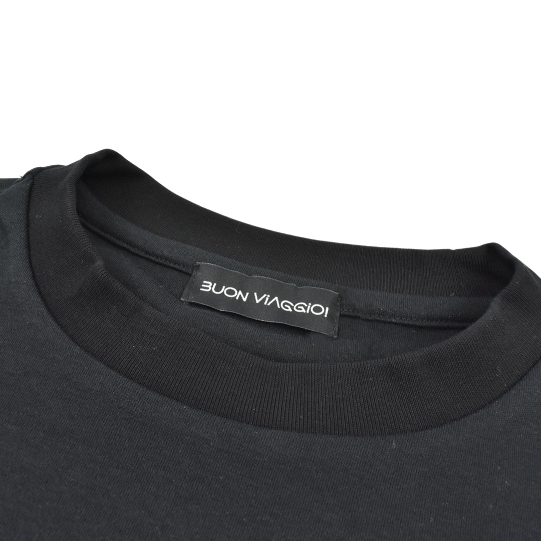 【BUON VIAGGIO】2025ss ボーンビアッジョ 半袖Tシャツ BLACK (BV-05-BLACK)