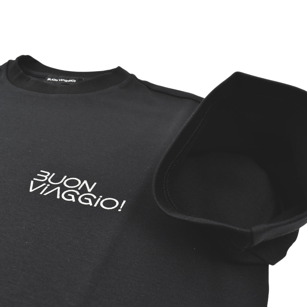 【BUON VIAGGIO】2025ss ボーンビアッジョ 半袖Tシャツ BLACK (BV-05-BLACK)