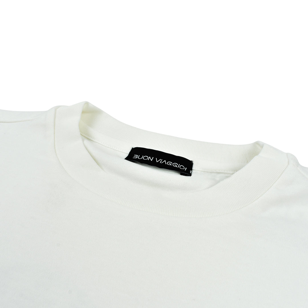 【BUON VIAGGIO】2025ss ボーンビアッジョ 半袖Tシャツ WHITE (BV-05-WHITE)