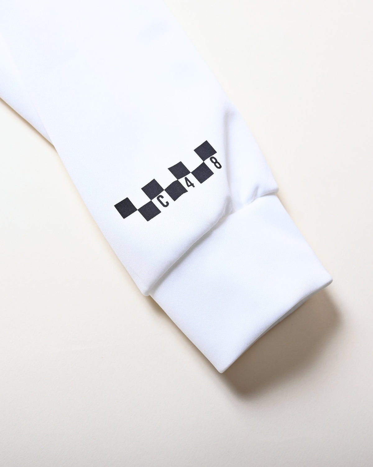 【CHECKER48】CFE CP L/S MOCK TEE 長袖ハイネック WHITE(CHE-C4800A008)