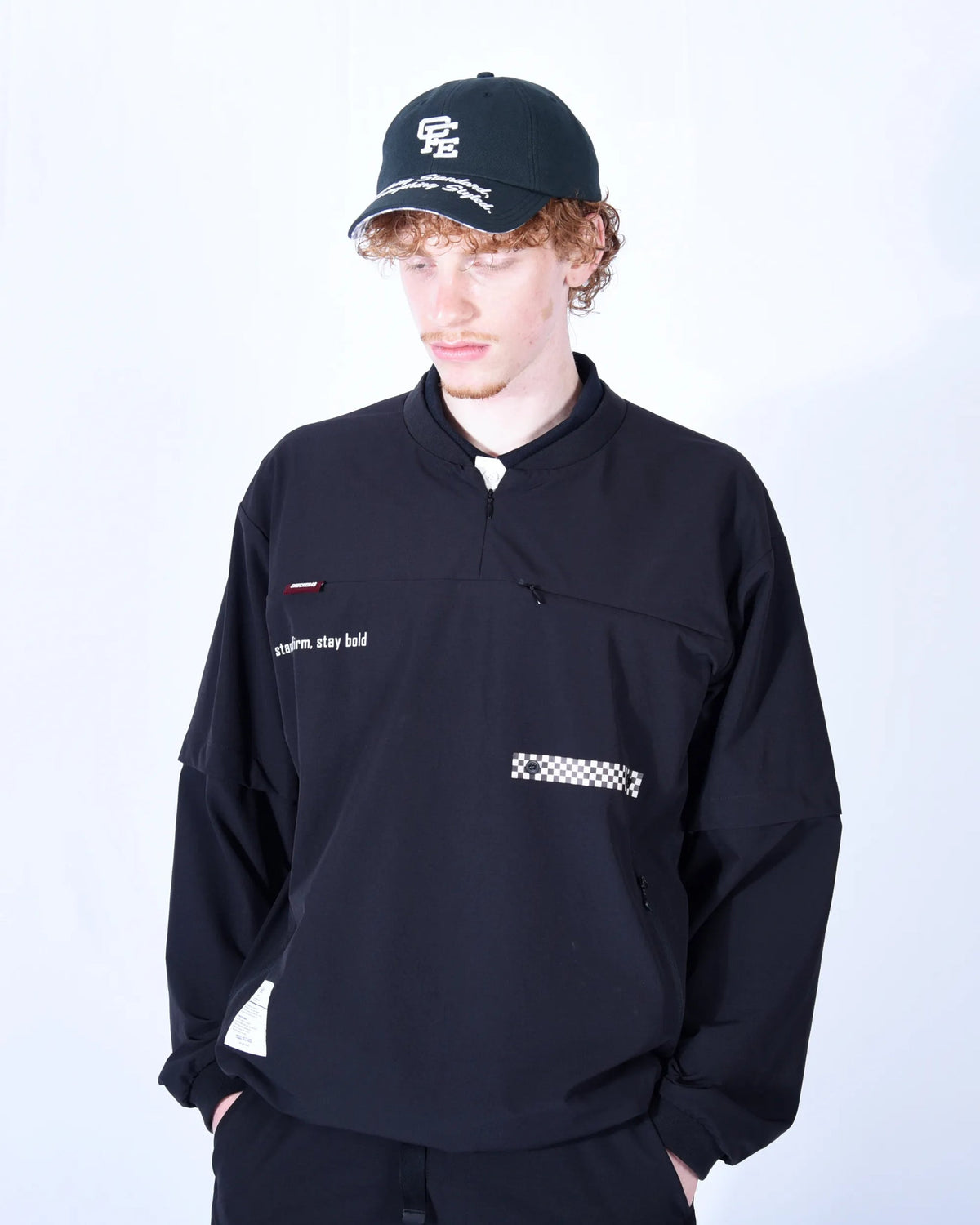 【CHECKER48】RIPSTOP LAB PO JACKET アウター BLACK(CHE-C4800A101)