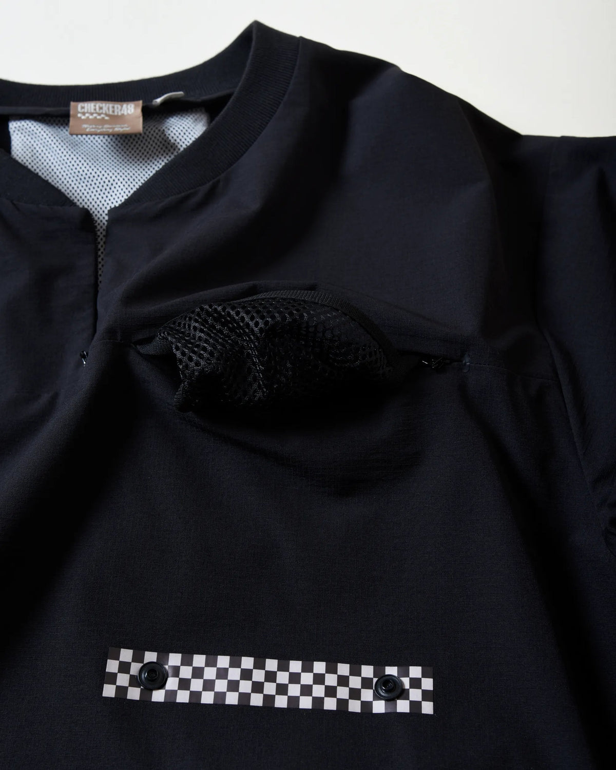 【CHECKER48】】Women‘s RIPSTOP LAB PO JACKET アウター BLACK(CHE-C4800A101W)