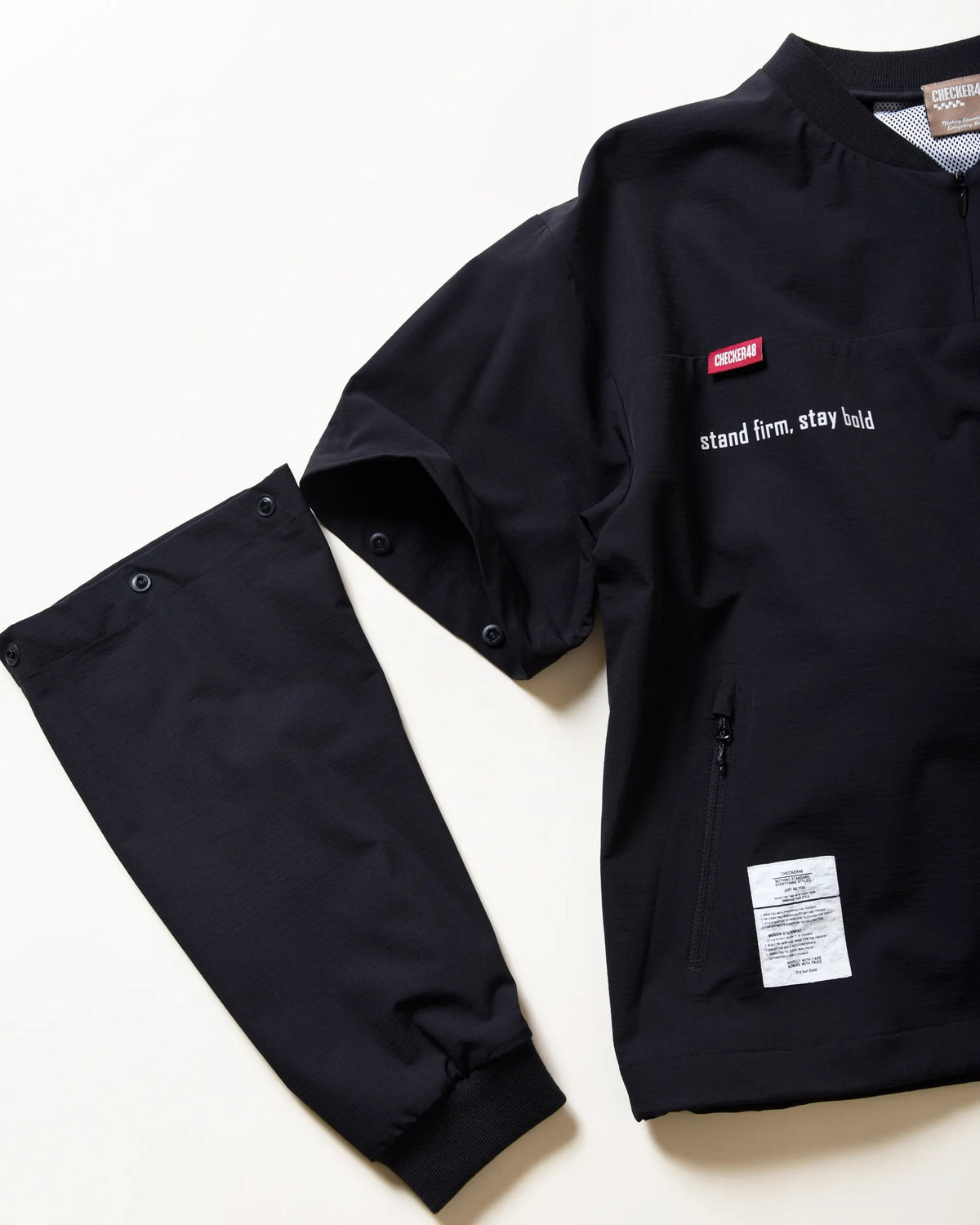 【CHECKER48】】Women‘s RIPSTOP LAB PO JACKET アウター BLACK(CHE-C4800A101W)