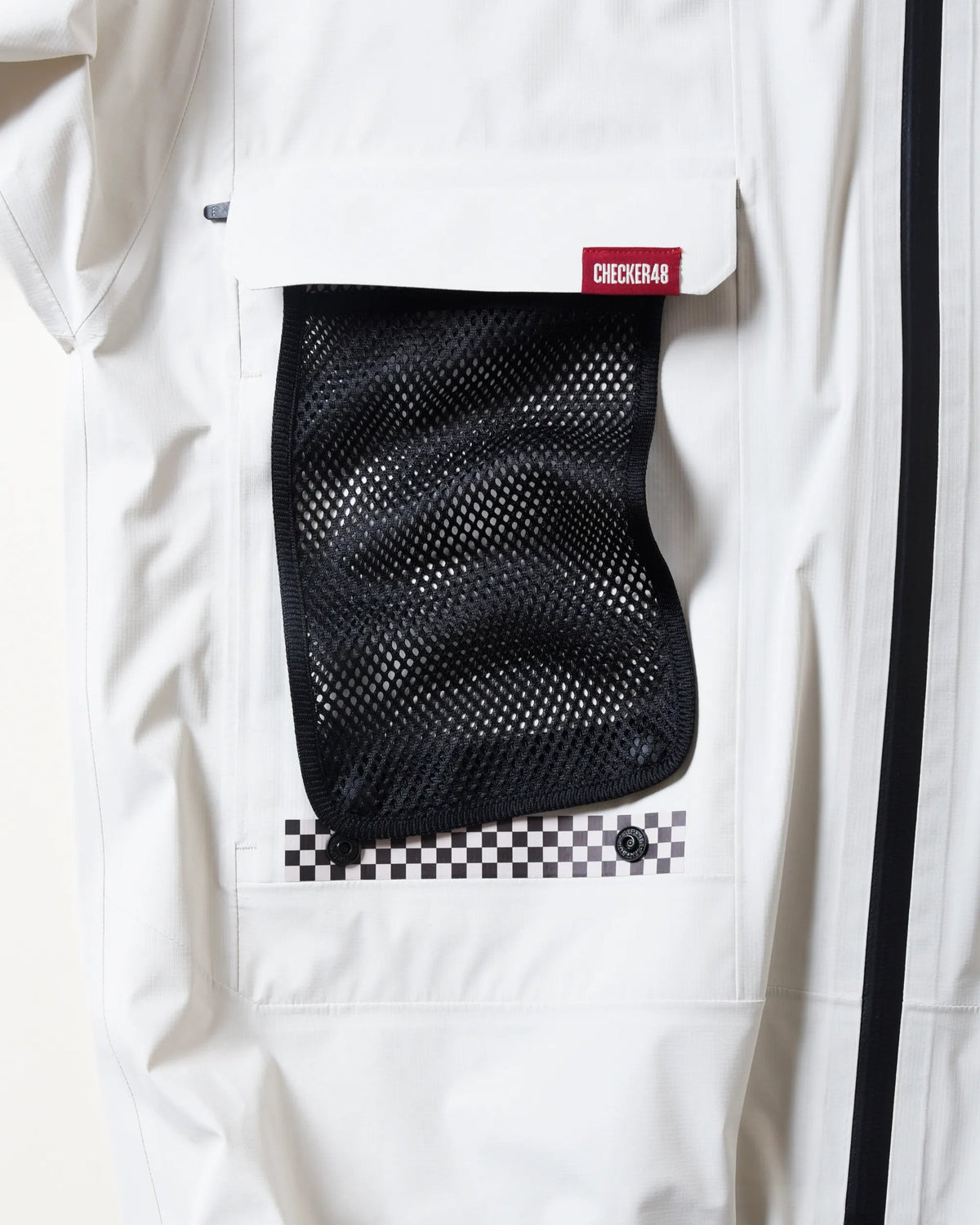 【CHECKER48】66 NYLON TECH JACKET フルジップジャケット BEIGE(CHE-C4800A106)