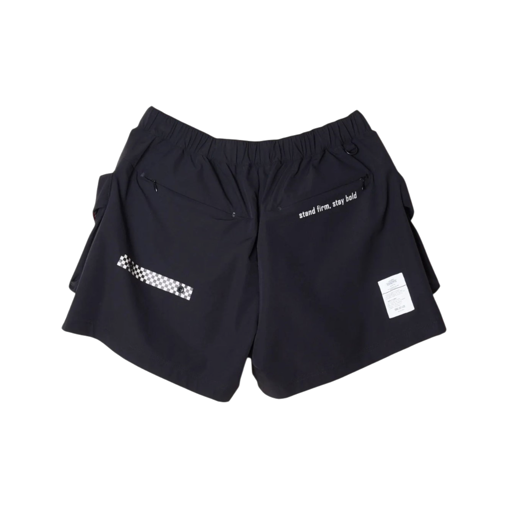 【CHECKER48】RIPSTOP LAB SHORTS ショートパンツ BLACK(CHE-C4800A405W)