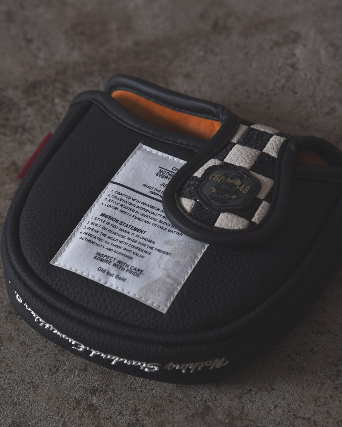 【CHECKER48】CFE POODIE CHECKER MALLET COVER パターカバー マレット BLACK(CHE-C4800A804)