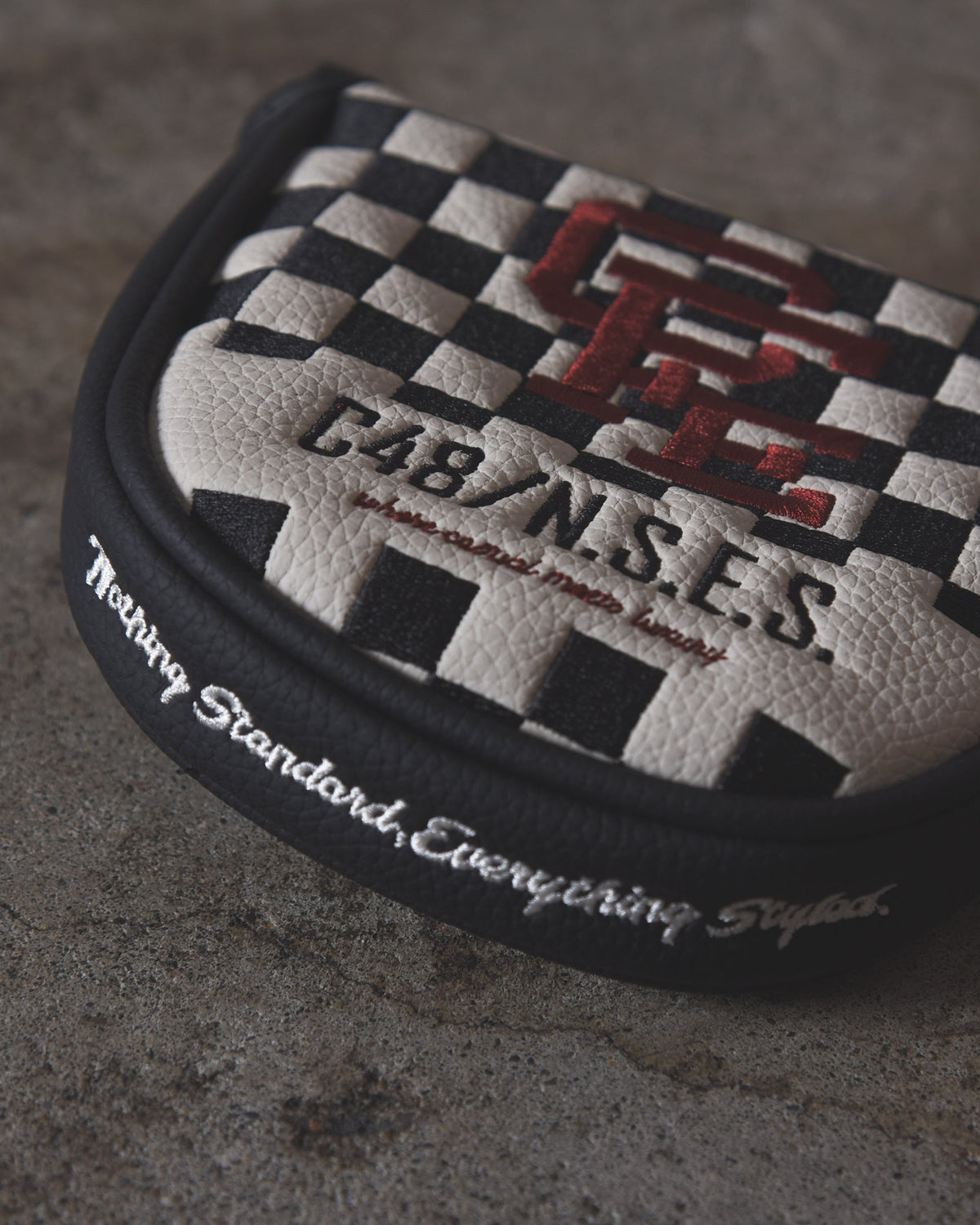 【CHECKER48】CFE POODIE CHECKER MALLET COVER パターカバー マレット BLACK(CHE-C4800A804)