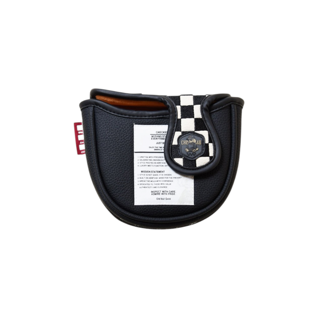 【CHECKER48】CFE POODIE CHECKER MALLET COVER パターカバー マレット BLACK(CHE-C4800A804)
