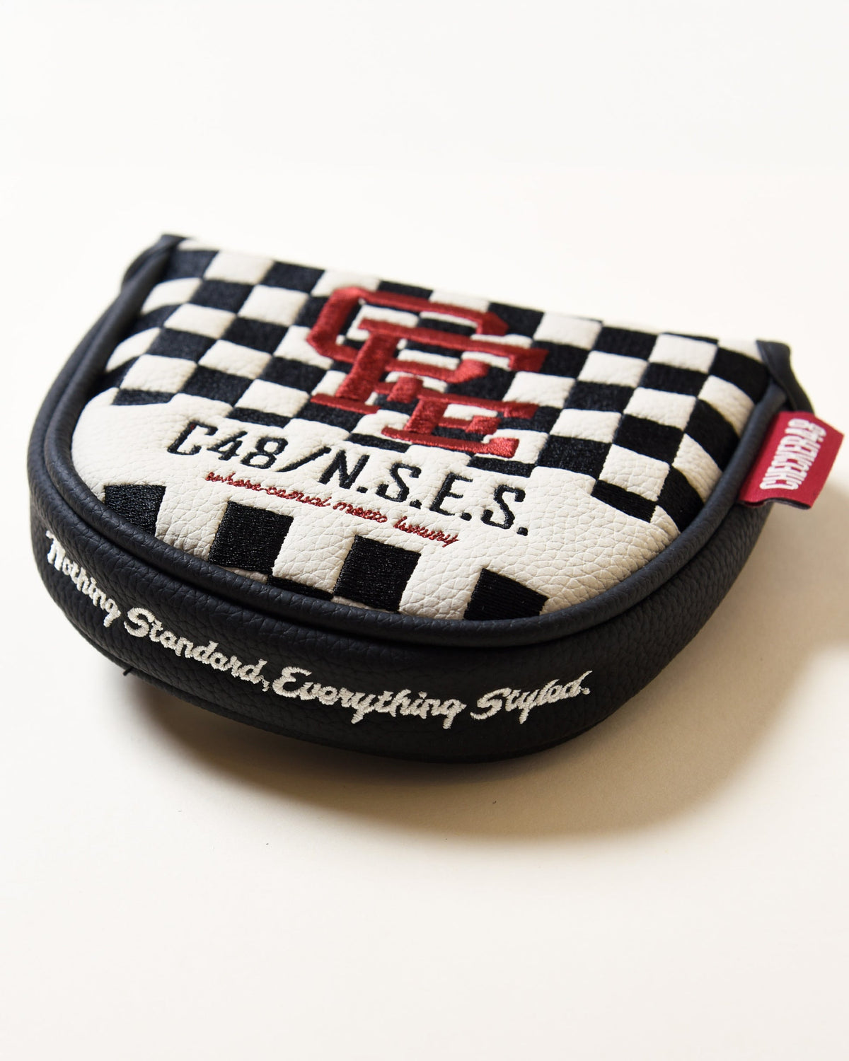 【CHECKER48】CFE POODIE CHECKER MALLET COVER パターカバー マレット BLACK(CHE-C4800A804)