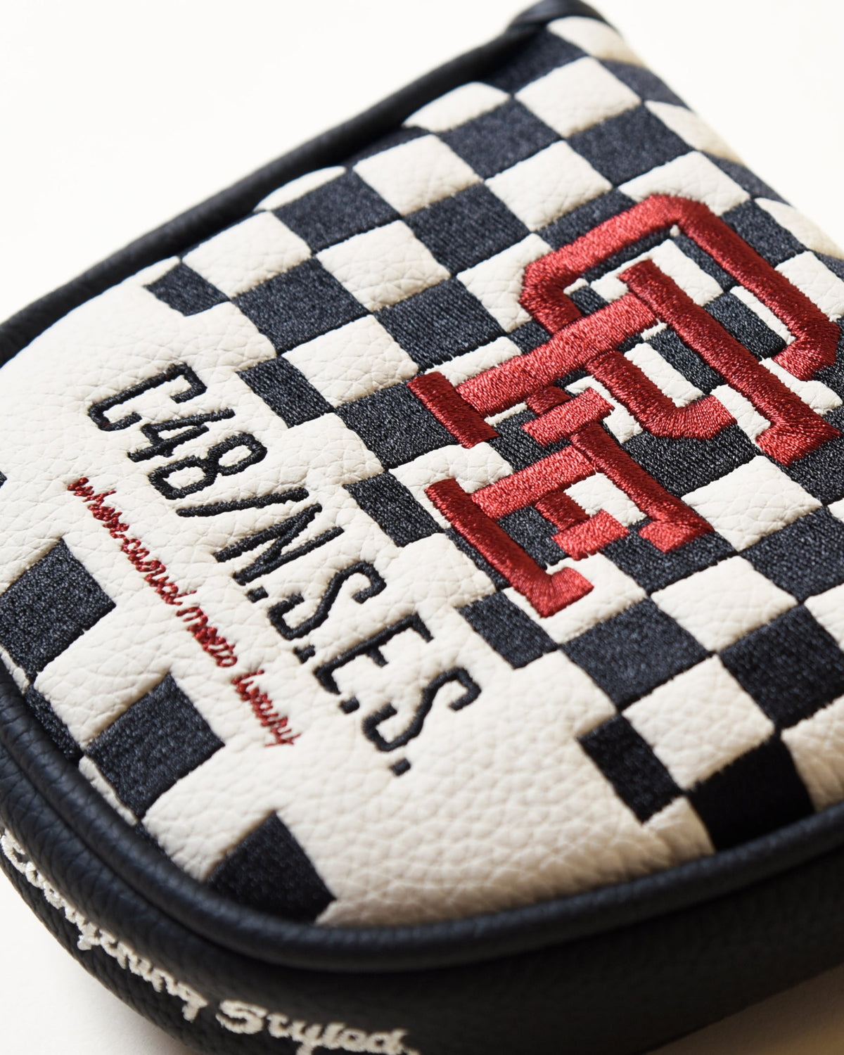 【CHECKER48】CFE POODIE CHECKER MALLET COVER パターカバー マレット BLACK(CHE-C4800A804)
