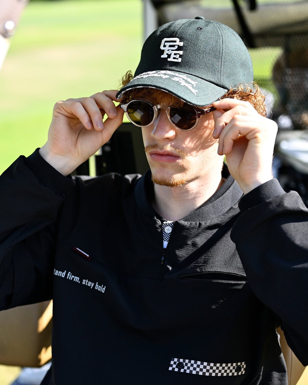 【CHECKER48】CFE SIGNATURE CAP キャップ BLACK(CHE-C4800A811)