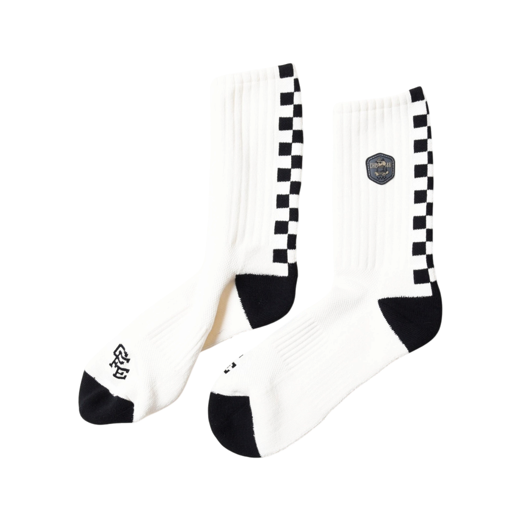 【CHECKER48】C48 NESE SOCKS ソックス OFF WHITE(CHE-C4800A812)