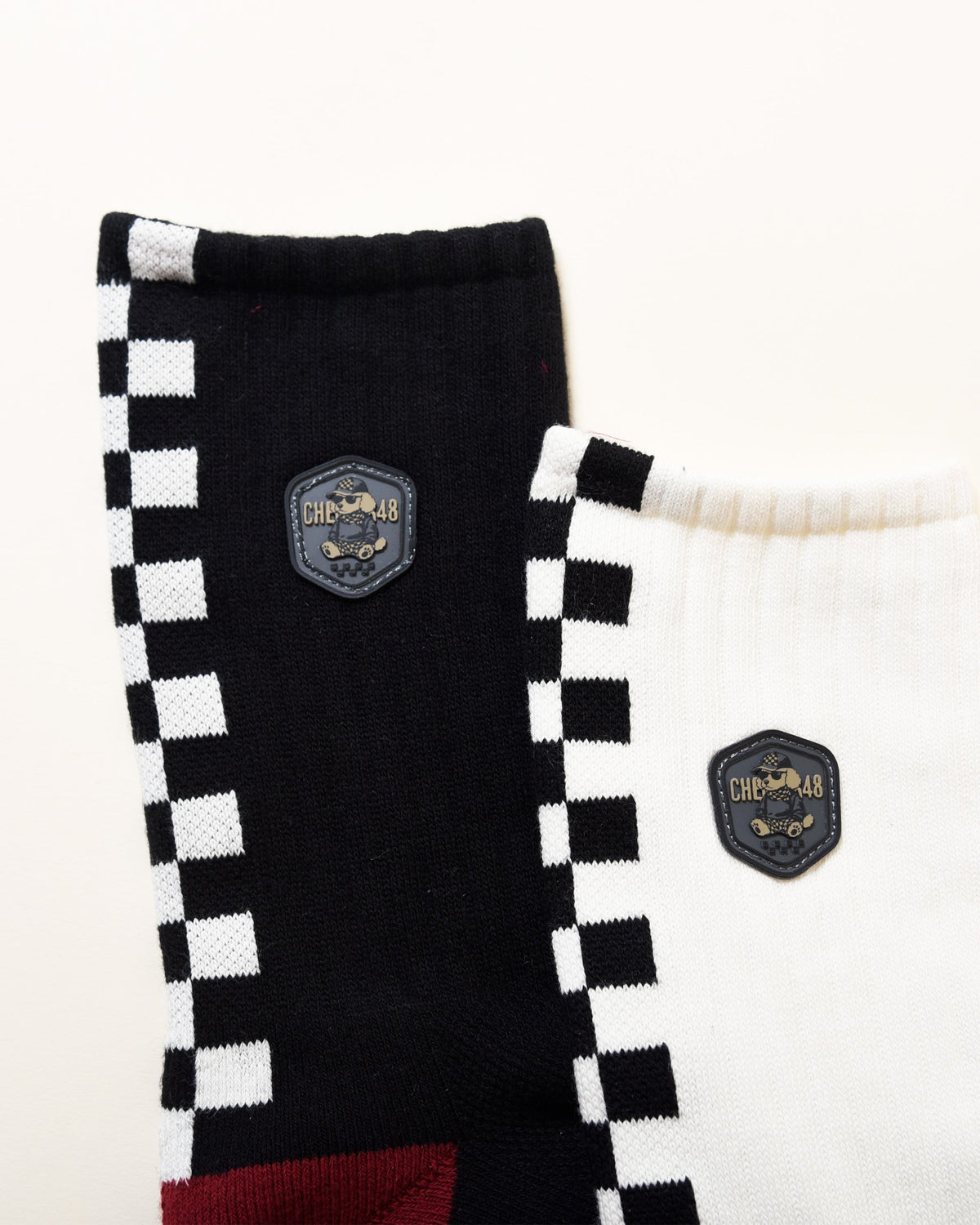 【CHECKER48】C48 NESE SOCKS ソックス OFF WHITE(CHE-C4800A812)