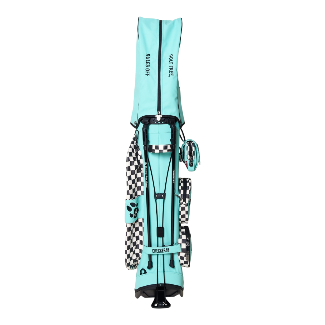 【CHECKER48】NEW POODIE CADDIE BAG キャディバッグ TURQUOISE(CHE-C4800A816)