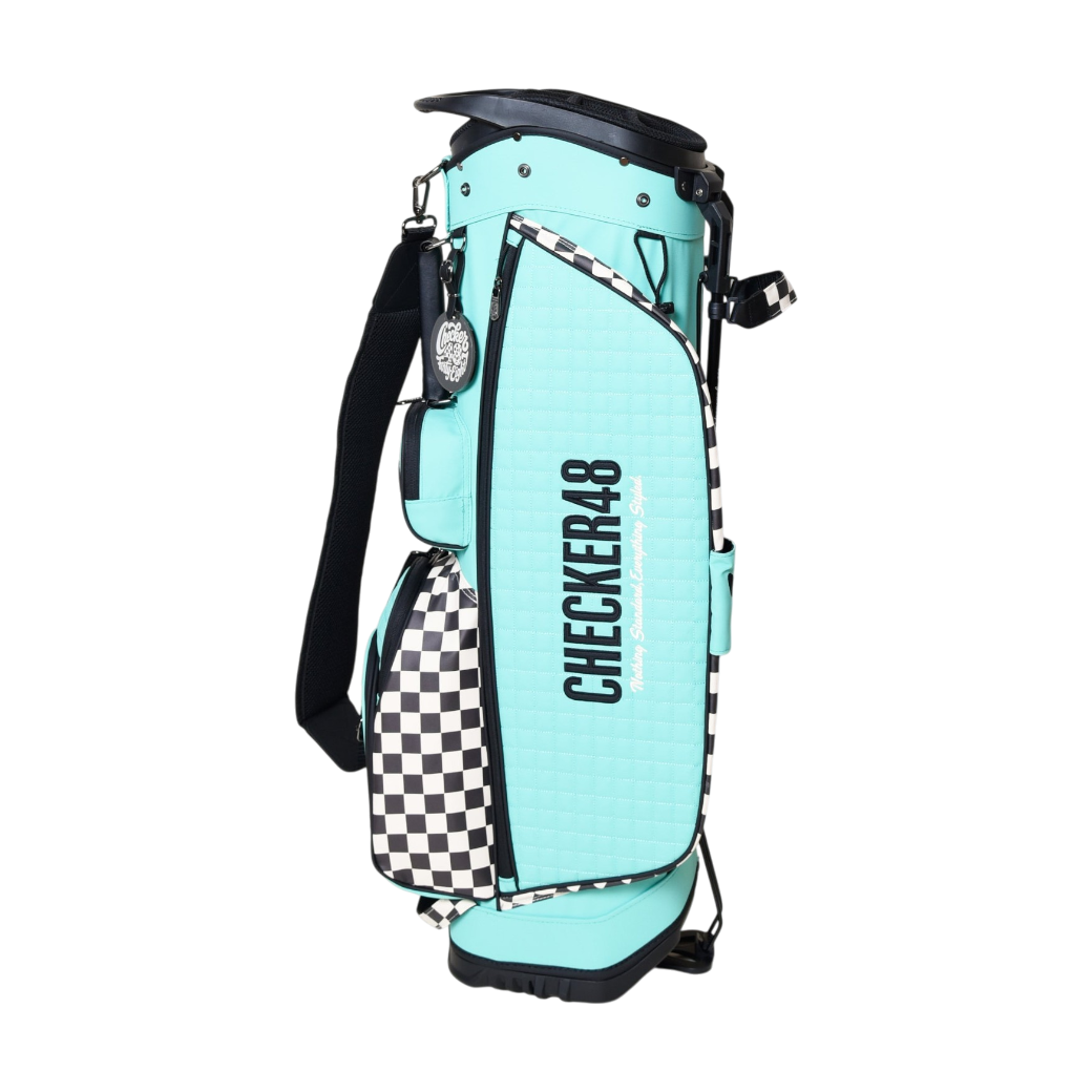 【CHECKER48】NEW POODIE CADDIE BAG キャディバッグ TURQUOISE(CHE-C4800A816)