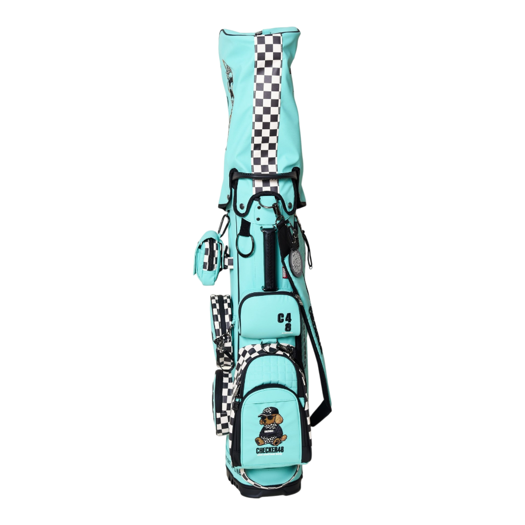 【CHECKER48】NEW POODIE CADDIE BAG キャディバッグ TURQUOISE(CHE-C4800A816)