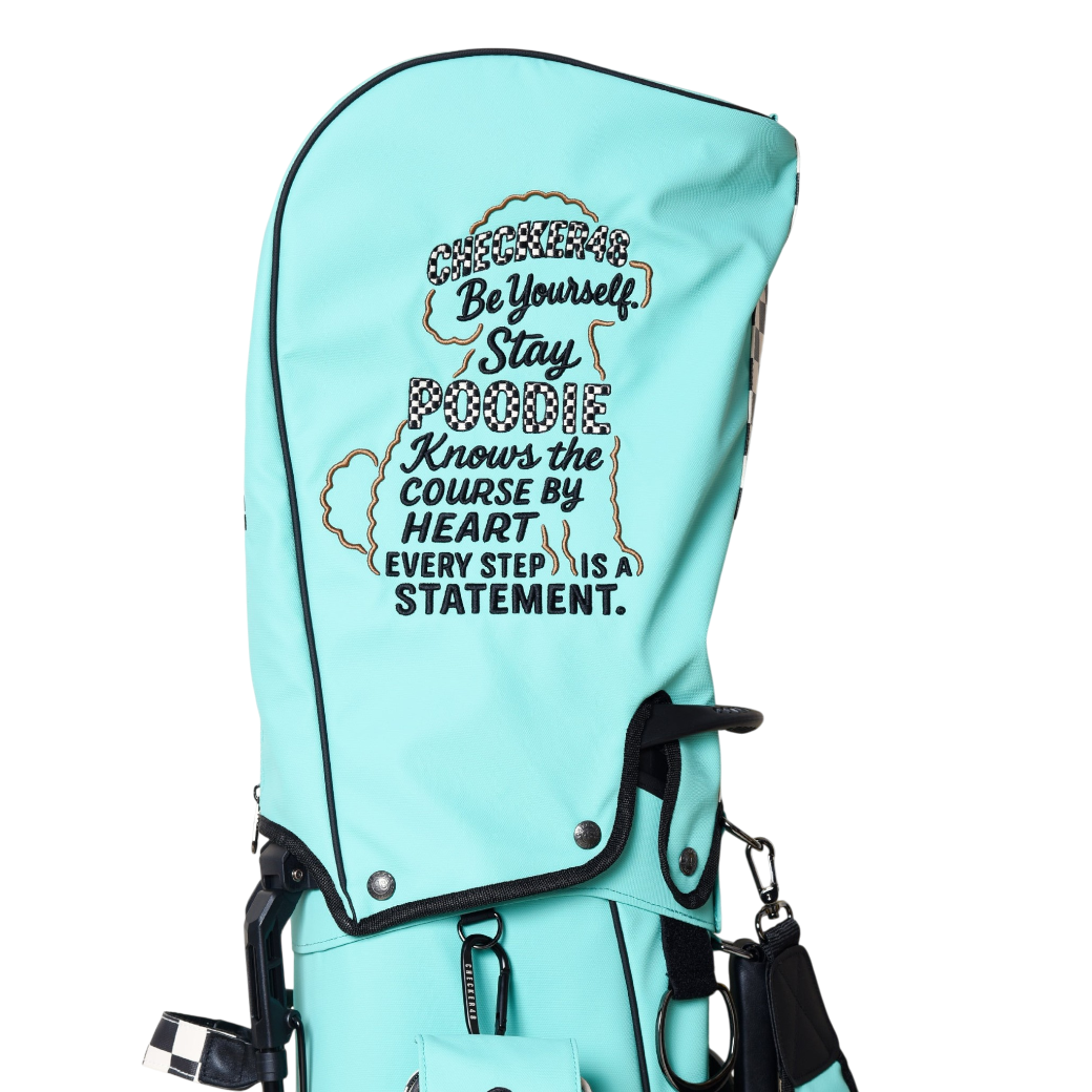 【CHECKER48】NEW POODIE CADDIE BAG キャディバッグ TURQUOISE(CHE-C4800A816)