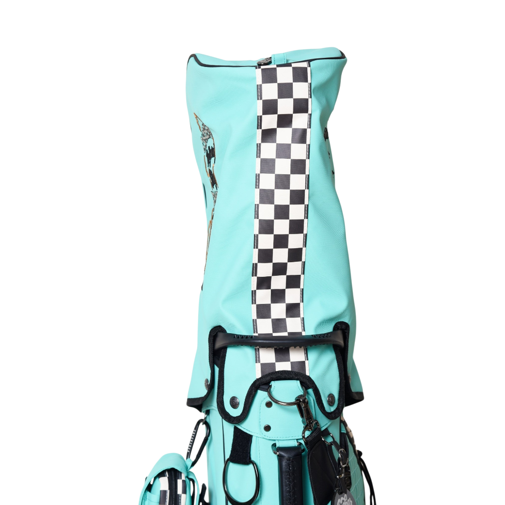 【CHECKER48】NEW POODIE CADDIE BAG キャディバッグ TURQUOISE(CHE-C4800A816)