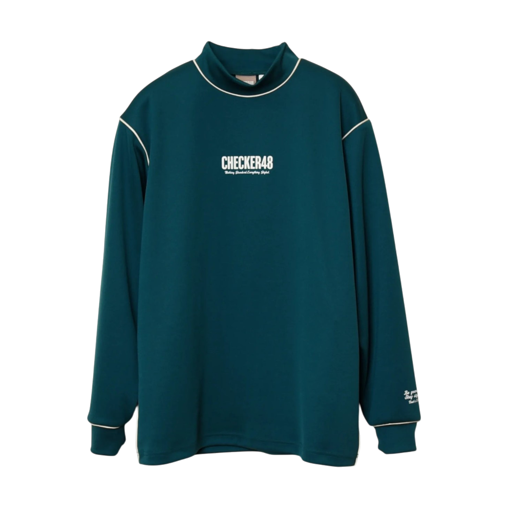 【CHECKER48】モックロングスリーブ DARK GREEN(CHE-C4800S002W)