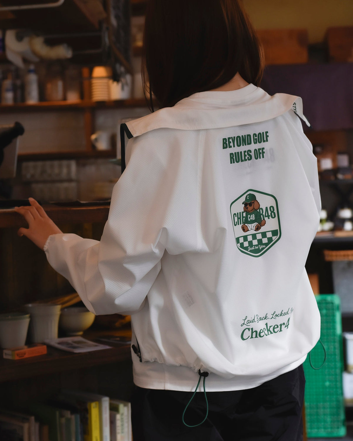 【CHECKER48】ブルゾン OFF WHITE(CHE-C4800S102W)