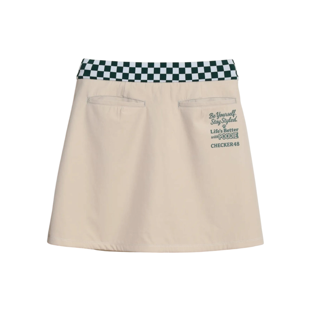 【CHECKER48】スカート WHITE(CHE-C4800S301W)