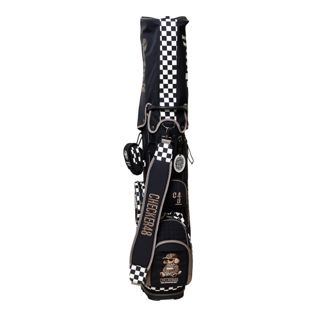 【CHECKER48】CADDIE BAG キャディバッグ BLACK(CHE-C4800S801)