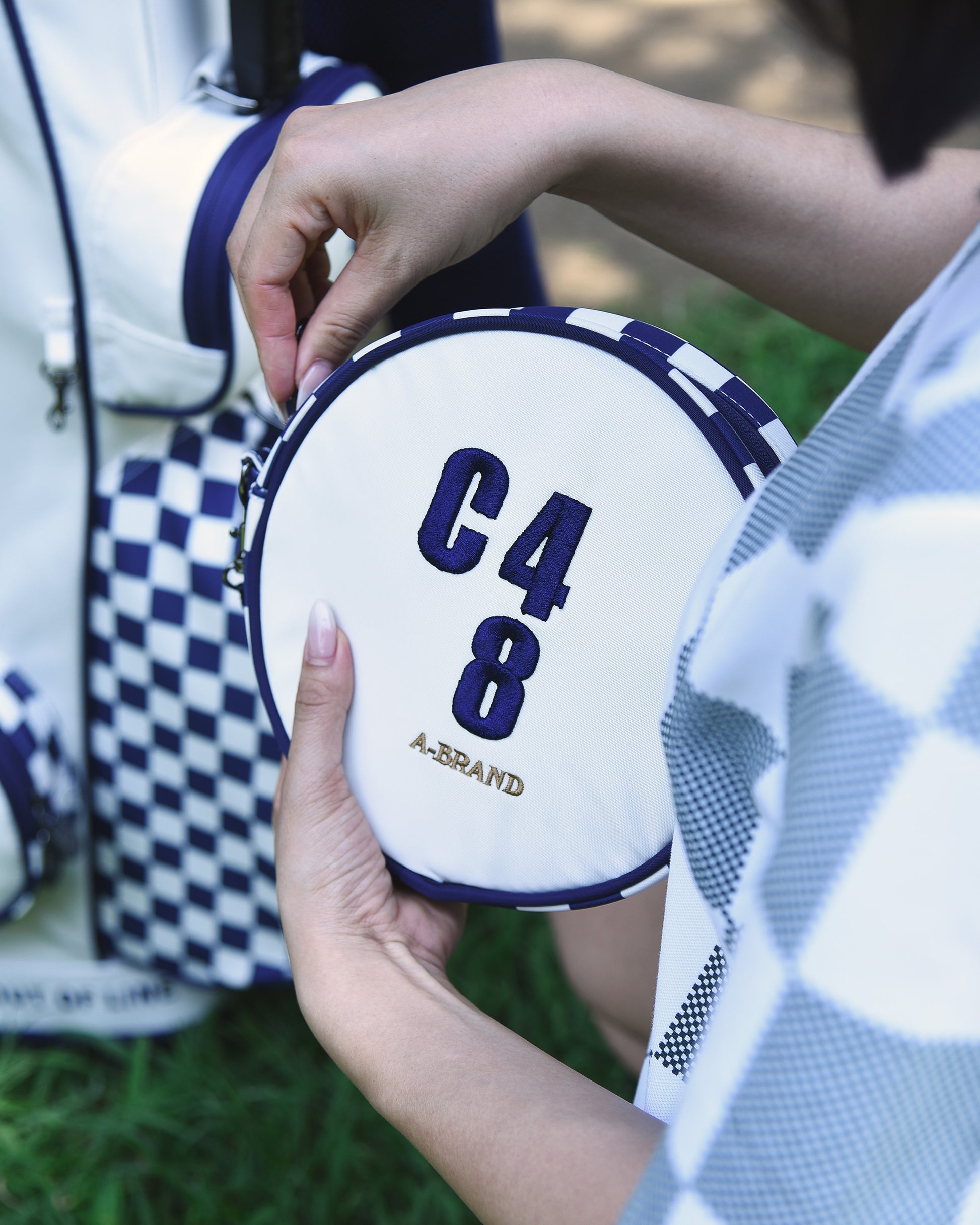 【CHECKER48】CADDIE BAG キャディバッグ OFF WHITE(CHE-C4800S801)