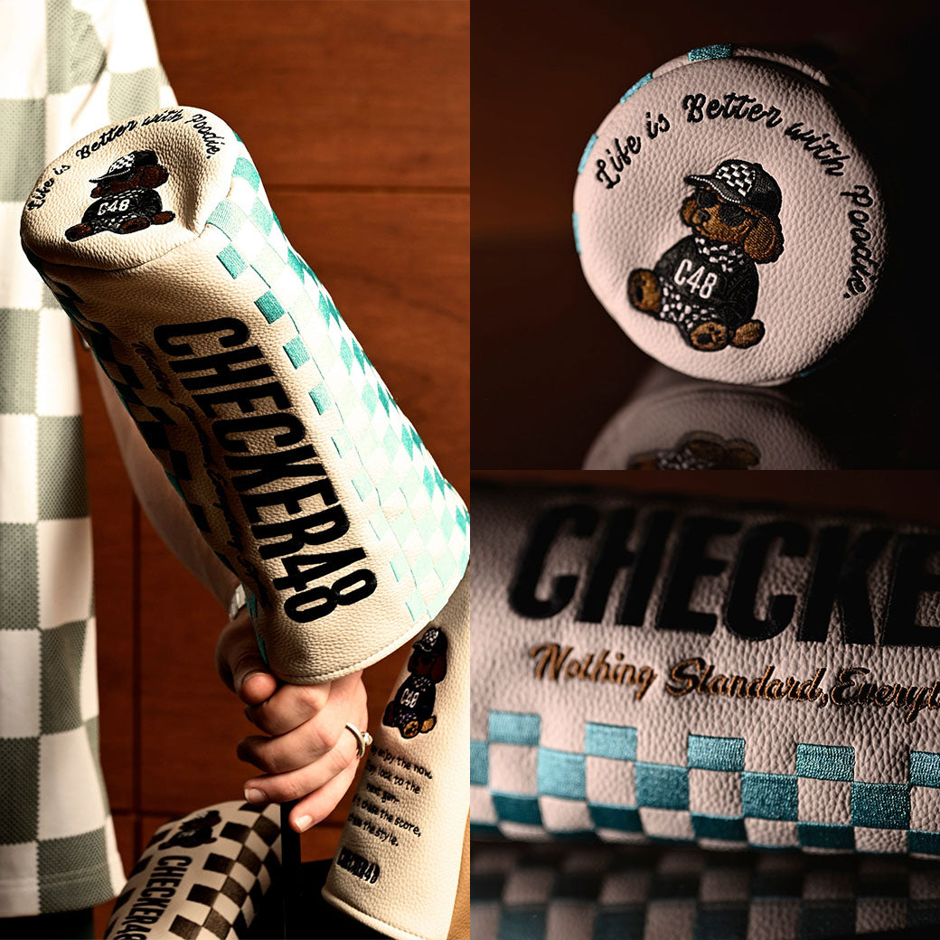 【CHECKER48】DR ドライバー ヘッドカバー TURQUOISE(CHE-C4800S805)