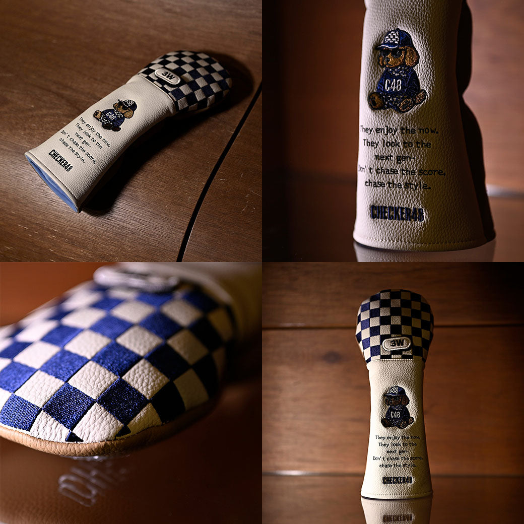 【CHECKER48】FW フェアウェイウッド ヘッドカバー DARK NAVY(CHE-C4800S806)