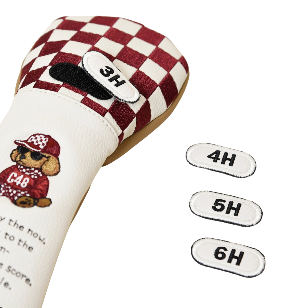 【CHECKER48】UT ユーティリティ ヘッドカバー BORDEAUX(CHE-C4800S807)