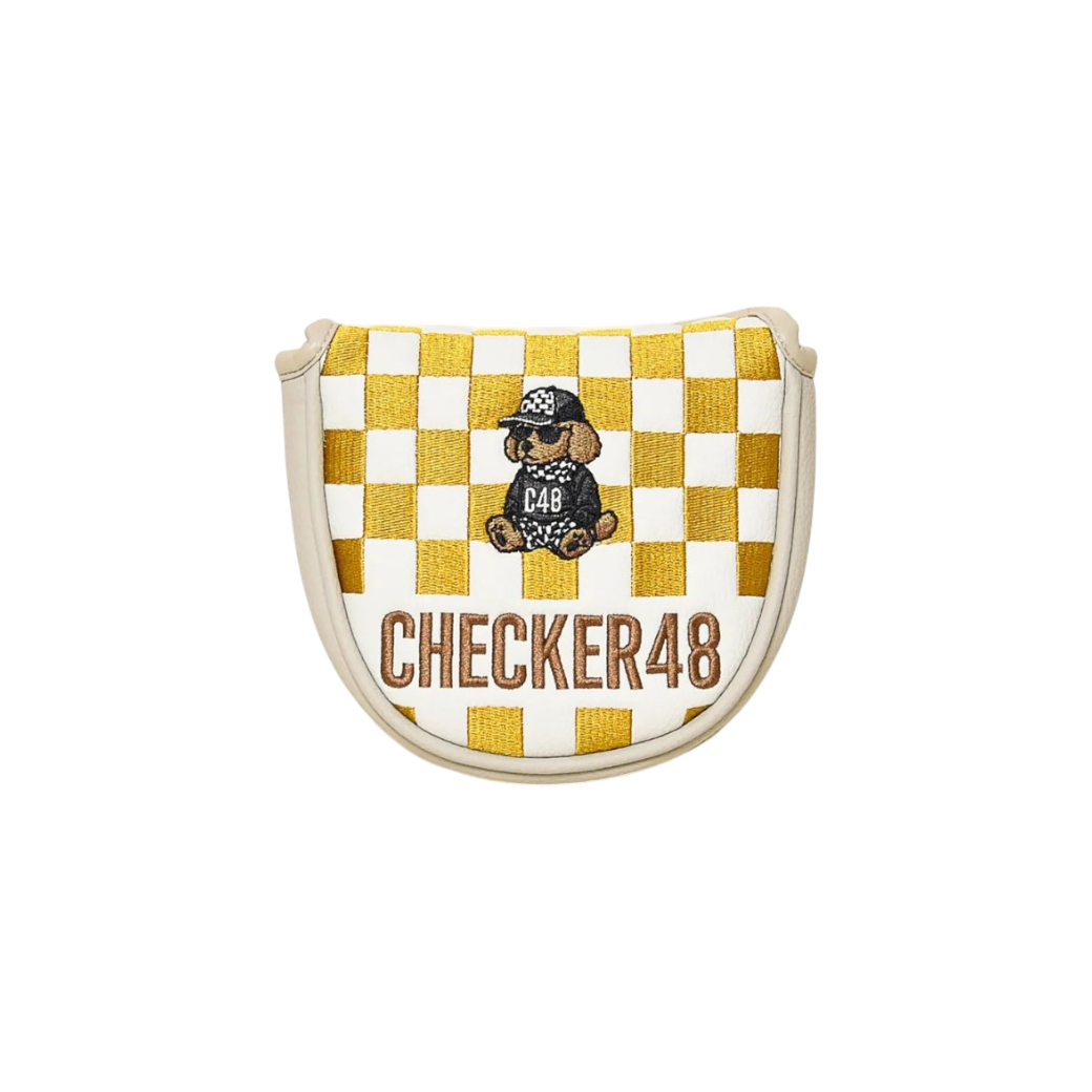 【CHECKER48】マレットパターカバー YELLOW(CHE-C4800S808)
