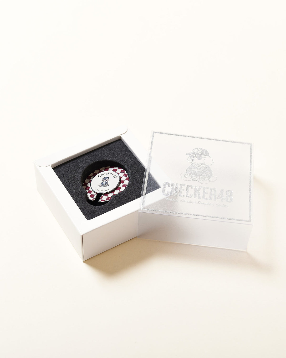 【CHECKER48】BALL MARKER ボールマーカー BORDEAUX(CHE-C4800S814)