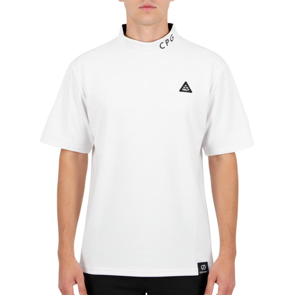 【CPG GOLF】BACK LINE MOCK NECK モック WHITE(CPG-210925102)