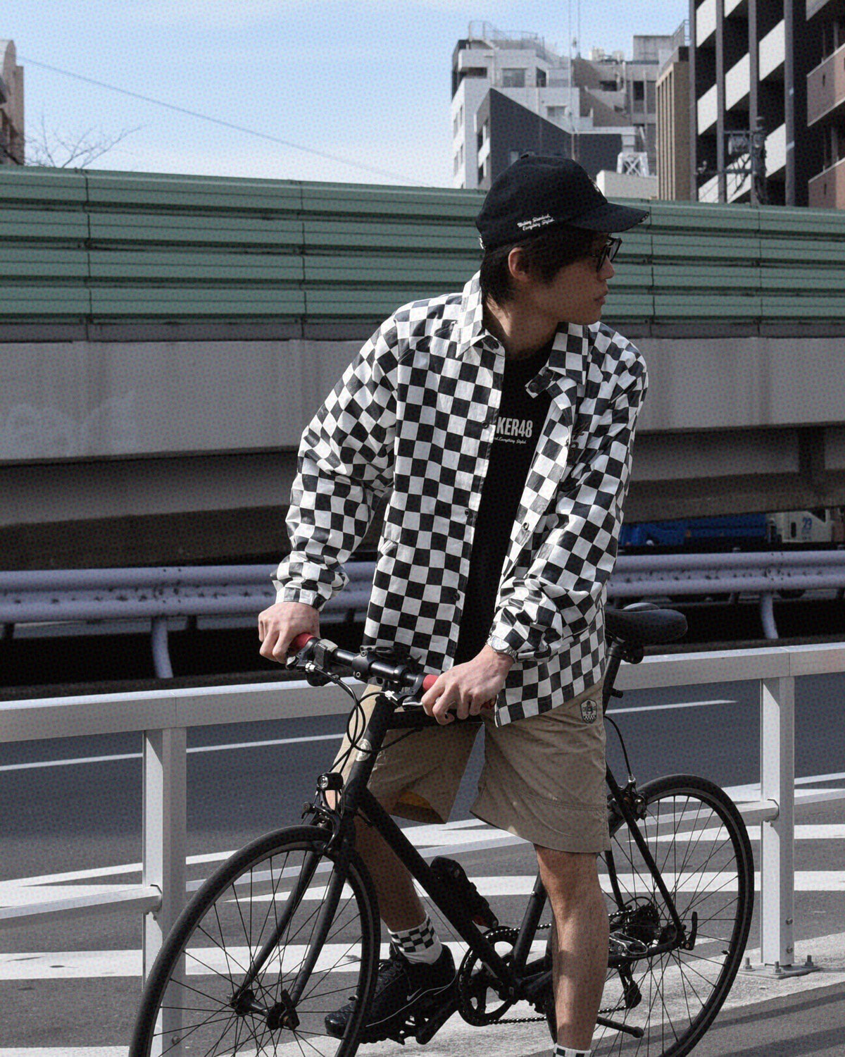 【CHECKER48】ブルゾン BLACK(CHE-C4800S101)