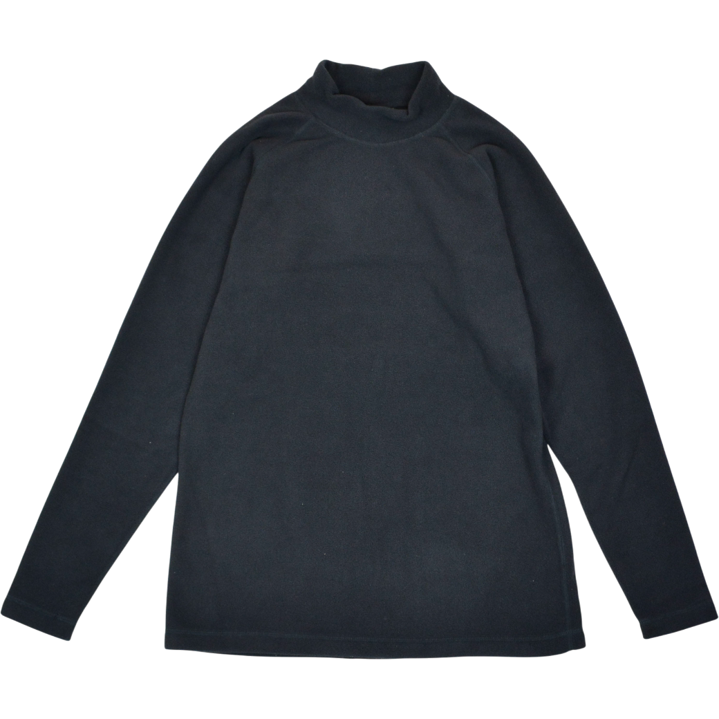 【MUTA】フリース切替モックネックプルオーバー ブラック (MUT-MMMK-443180)