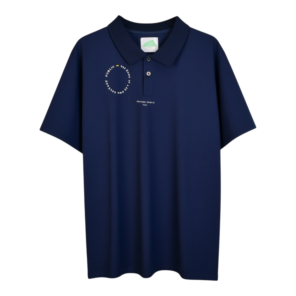 【SALVAGE PUBLIC】Kolepa Tour Polo スタンプロゴ ツアーポロシャツ ネイビー(SAP-SVKS5021)