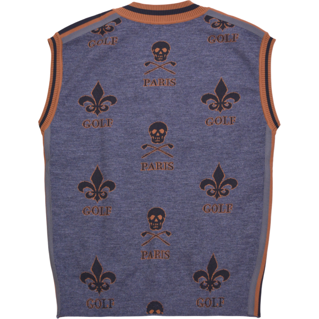 【MARK&LONA】KNIT VEST ニットベスト チャコール 46 Msize (MLM-2C-AB01)