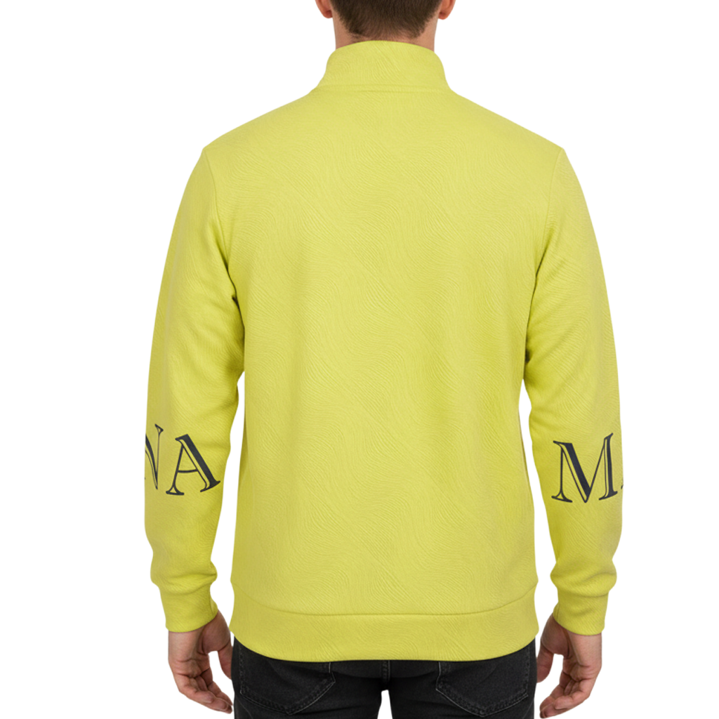 【MARK&LONA】ATLANTIS PERFORMANCE MOCK NECK モックネック イエロー 46 48 M L(MLM-4C-AU02)