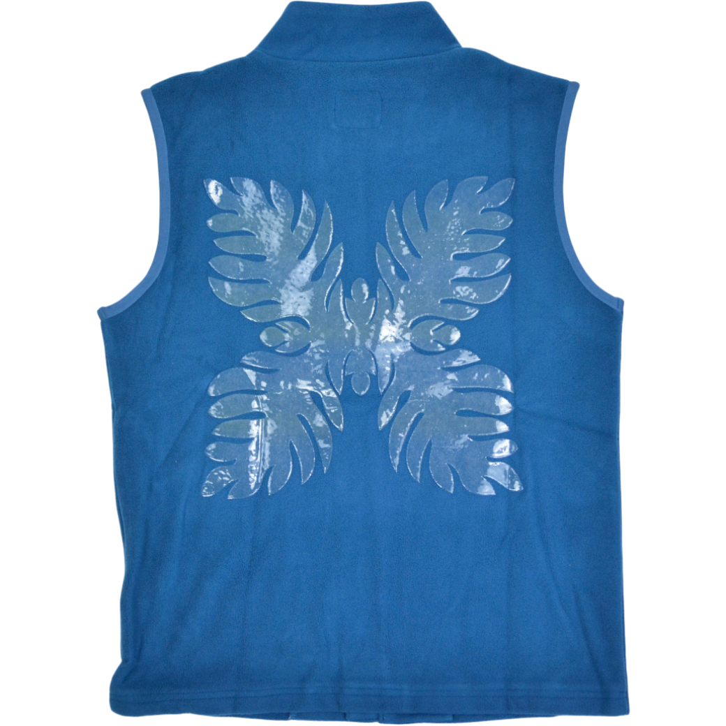 【SALVAGE PUBLIC】살베지 퍼블릭 콜레파 플리스 니트 베스트 SML 블루(SVKA4022)