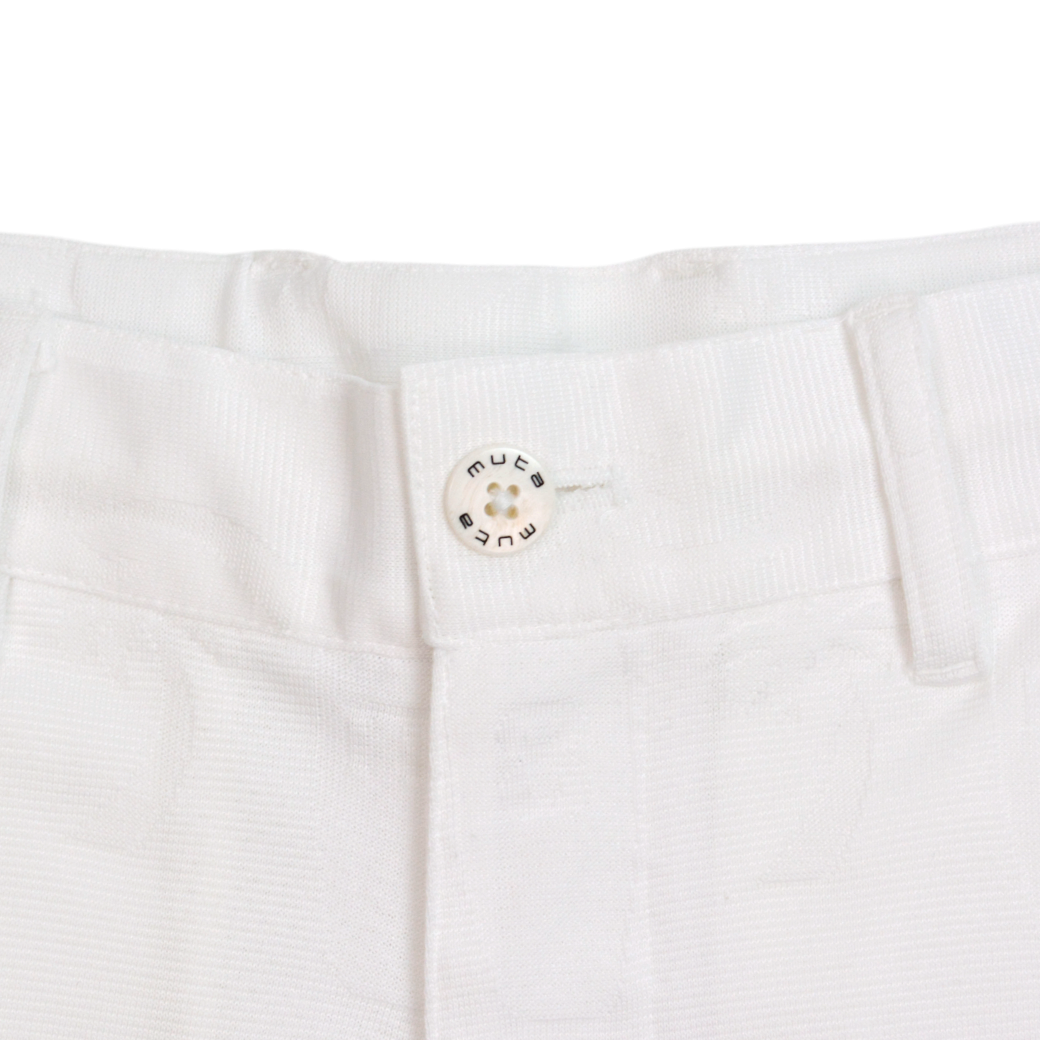 【muta】リンクスジャガード ショートパンツ M(ホワイト) MGJC-444239-WH