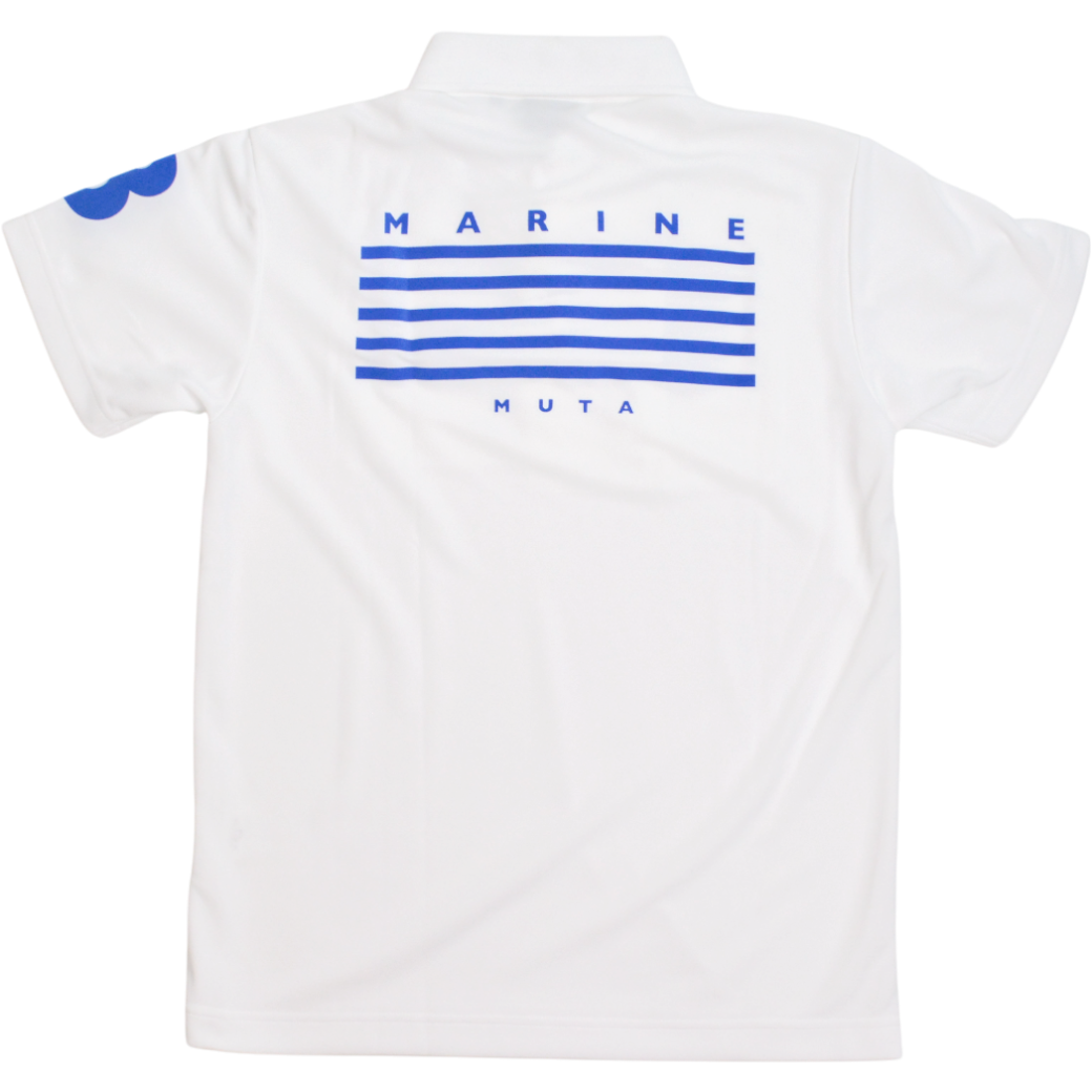 【muta】5LINE ポロシャツ ホワイト S(MMAX-446322-WH)