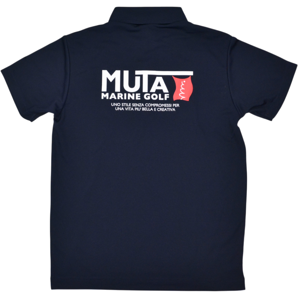 muta Flag Logo Polo Shirt, White, Size SL (MMAX-446321-NV)