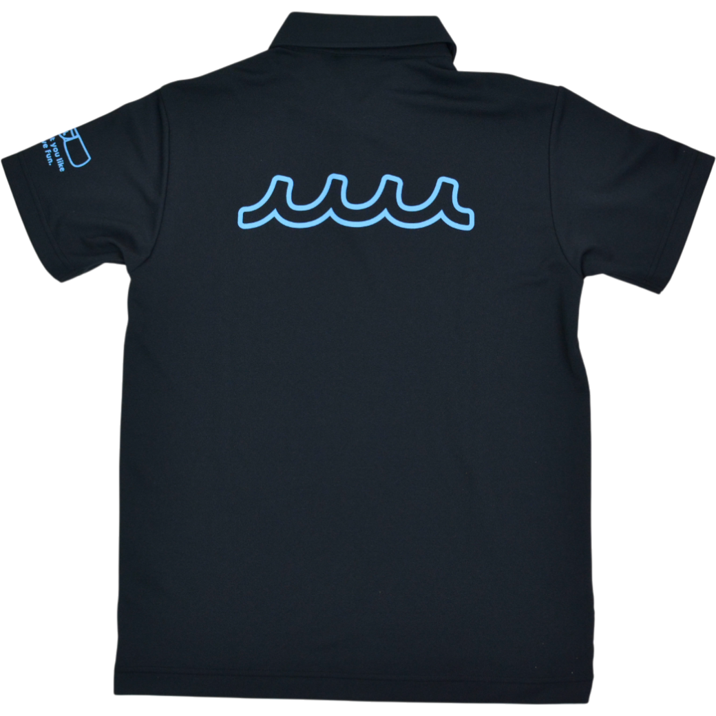 muta Cart Logo Polo Shirt, Black, Size M (MMAX-446324-BK)