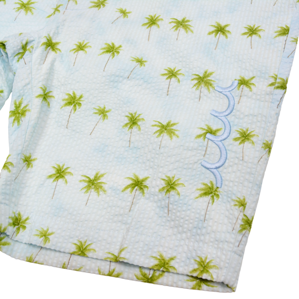 【muta】PALM シアサッカーハーフパンツ XL(ブルー) MUT-MMMK444036