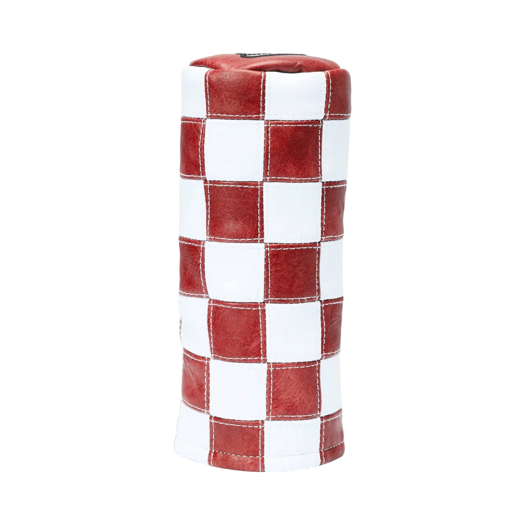 【DEVEREUX GOLF】Checkered Hybrid Barrel Cover ユーティリティヘッドカバー RED(DVR-075364837)