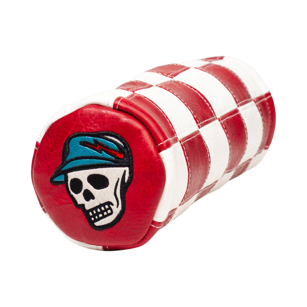 【DEVEREUX GOLF】Checkered Hybrid Barrel Cover ユーティリティヘッドカバー RED(DVR-075364837)